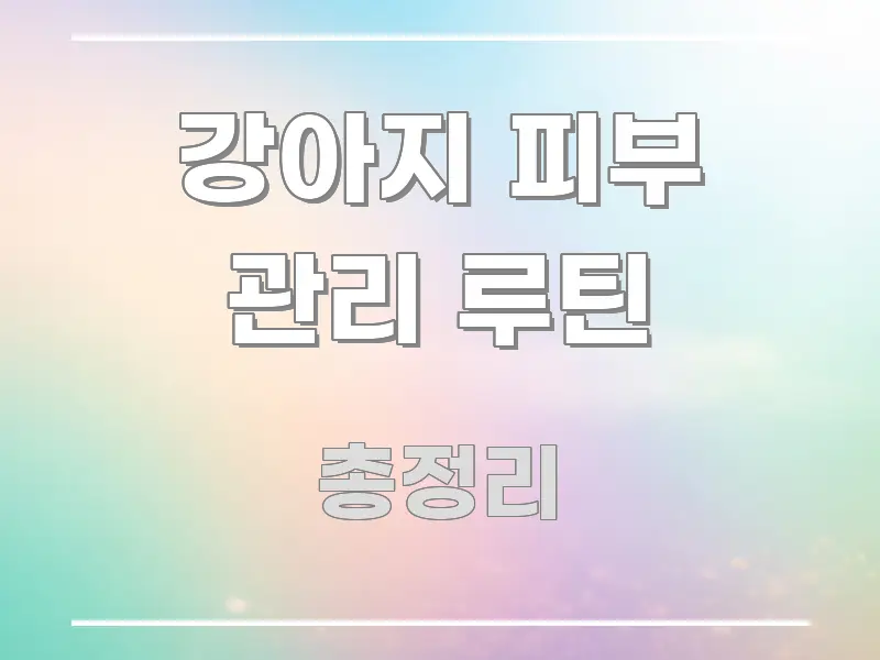 강아지 피부 관리 루틴 정보 이미지 강아지 피부 관리 루틴 꼭 필요한 정보만 담은 핵심 정리 썸네일 이미지 - 가독성을 높이는 이미지