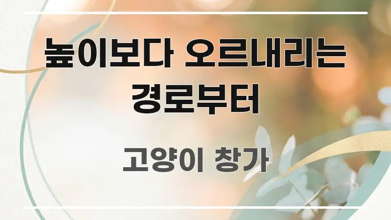 높이보다 오르내리는 경로부터 직관적으로 이해되는 정보 요약 포스터